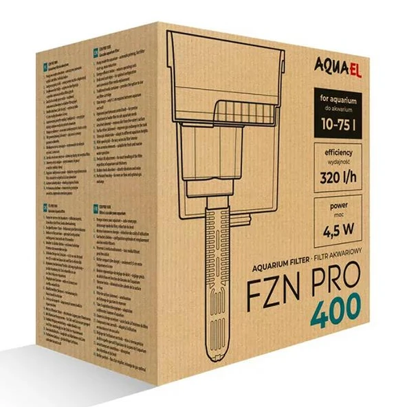 Aquael FZN Pro 400 Askı Filtre 4,5W 320L/S - 9