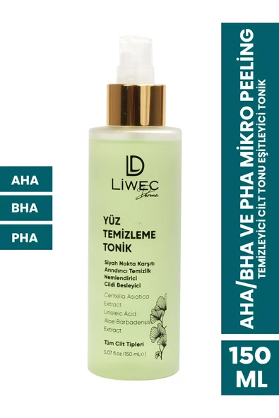 LIWECDERMA Liwec Derma YÜZ TEMİZLEME TONİK - FACE CLEANING TONIC 150ML - Resim 5