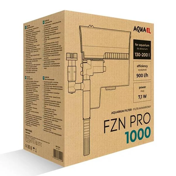 Aquael FZN Pro 1000 Askı Filtre 7,1W 900L/S - 10