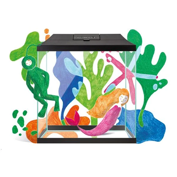 Aquael Aquarium Set Leddy Mini 30 Beyaz