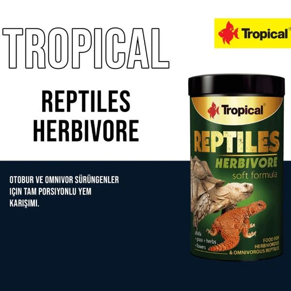 Tropical Reptil Herbivore 1000ml 260gr - Resim 3