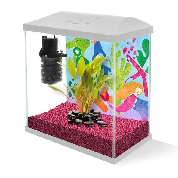 Aquael Aquarium Set Leddy Mini 30 Beyaz - 4