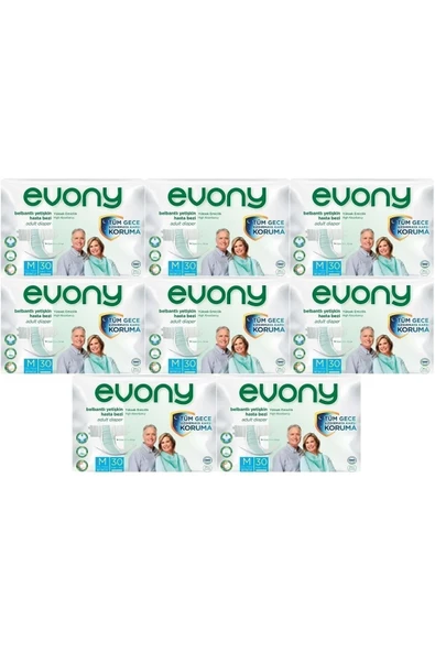 Evony Hasta Bezi Yetişkin Bel Bantlı Tekstil Yüzey M-orta Boy 240 Adet (8pk*30)