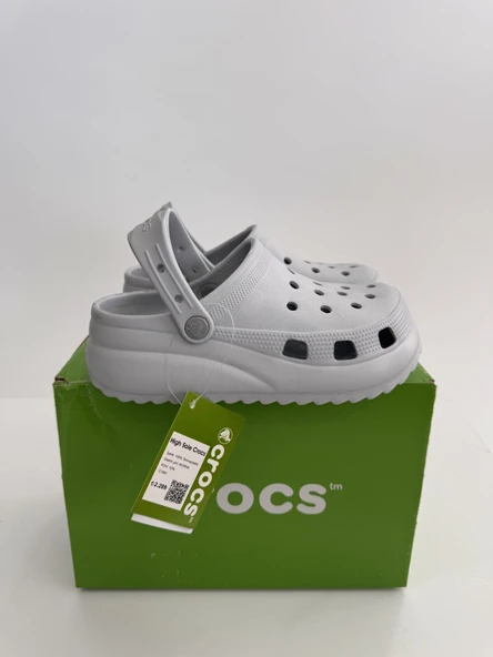 CROCS CROCBAND HİGH SOLE KADIN TERLİK BUZ GRİ - 4