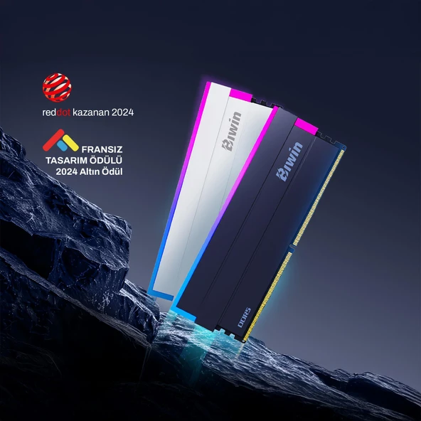 Biwin DW100-CB002 32GB DDR5 6400MHz 2x16GB RGB Masaüstü Ram - Siyah - 7