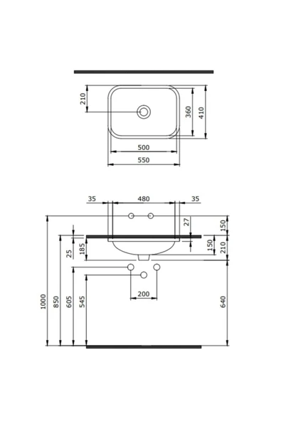 Scala Tezgahaltı Lavabo Gri 1006-006-0125 - 2