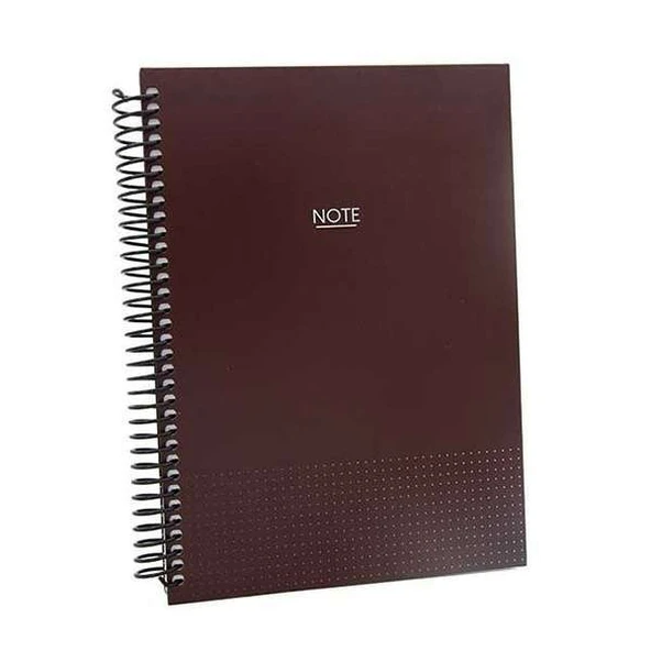 Dilman Spiralli 17x24 Kareli Defter 120 Yp Sert Kapak