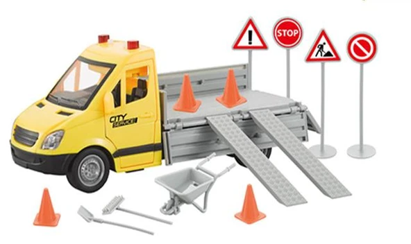 Ceren Ctoys Sesli Işıklı Pilli Çöp Kamyonu  WY593A