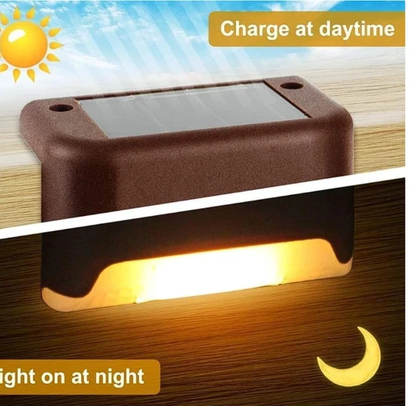 Solar güverte lambaları, 16'lı paket, su geçirmez, güneş enerjili dış mekan basamak lambası, bahçe, teras, güverte, yol, avlu için