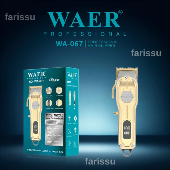 WA-067 Profesyonel Saç Kesme Makinesi – Full Metal Gövde - 4