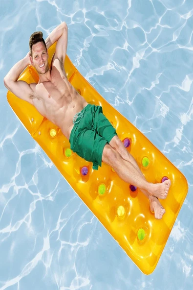 Summer Colors™ Bardaklı Deniz Yatağı 1,88 m x 71 cm: Bardaklı Yapı ve Kendinden Destekli Yastıkla Maksimum Rahatlık! - 6