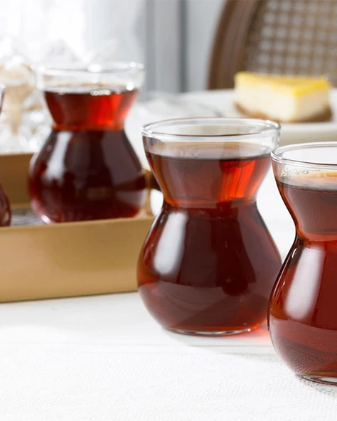 English Home Etnik Cam 6'lı Çay Bardağı 140 ml - 2