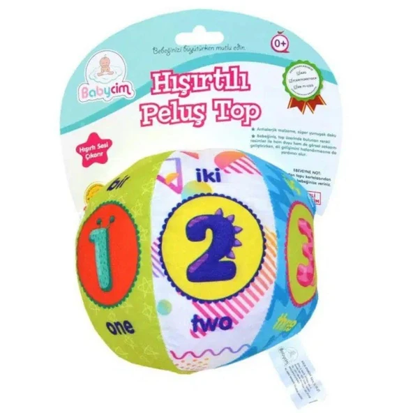 Babycim Çıngıraklı Peluş Top 15 Cm. - 3