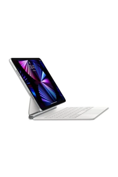 Apple iPad MJQJ3TQ/A Tablet Kılıfı 11 inç iPad Air (M2) için Magic Keyboard - Türkçe Q Klavye - Beyaz - 4