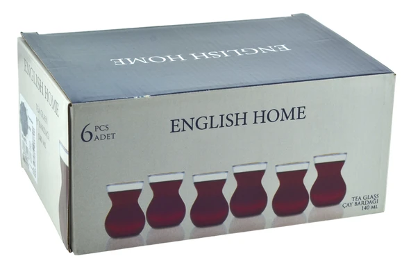 English Home Etnik Cam 6'lı Çay Bardağı 140 ml - 3