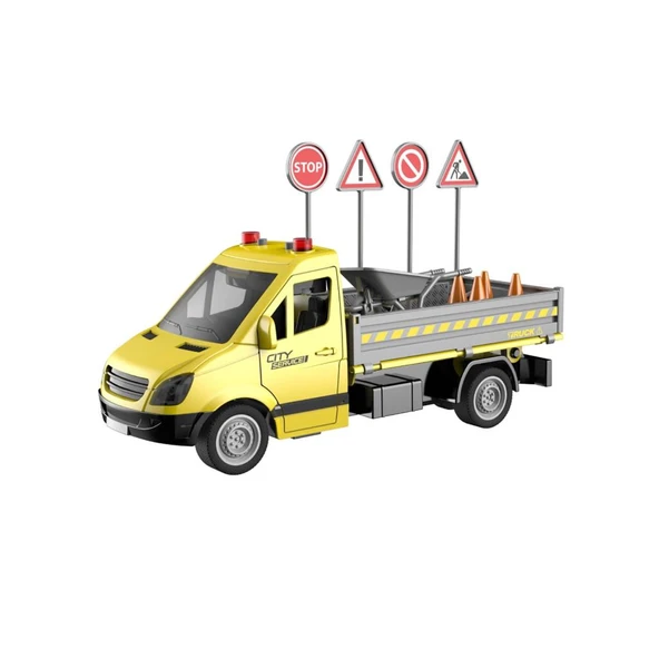 Ceren Ctoys Sesli Işıklı Pilli Çöp Kamyonu  WY593A - 2