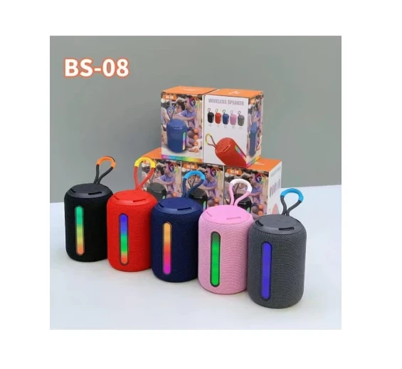 Powerdex Bs-08 Bluetoth Işıklı Speaker Siyah