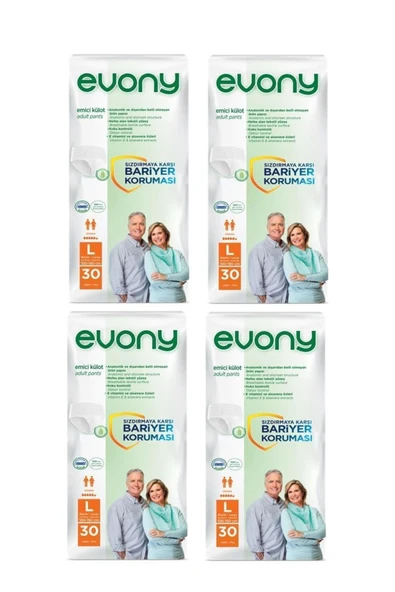Evony Emici Külot (large) Hasta Bezi 30*4 120 Adet