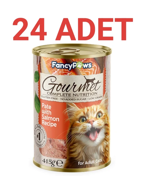 Fancy Paws Somonlu Yetişkin Kedi Konserve Maması x 24 Adet - 5