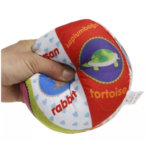 Babycim Hayvanlar Çıngıraklı Peluş Top 15 Cm. - 3