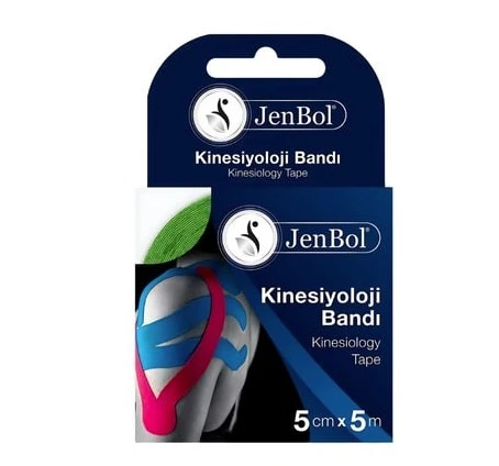 Jenbol Kinesiology Tape Ağrı Bandı 5 cm x 5 m - Yeşil