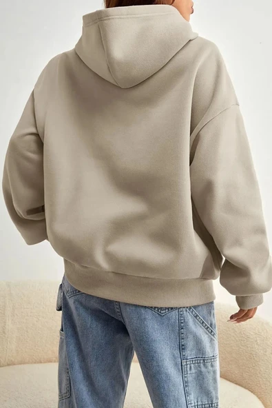Unisex Malıbu Baskılı Oversize Sweatshirt - 2
