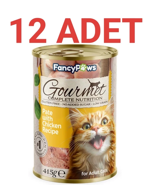 Fancy Paws Tavuklu Yetişkin Kedi Konserve Maması x 12 Adet - Resim 3