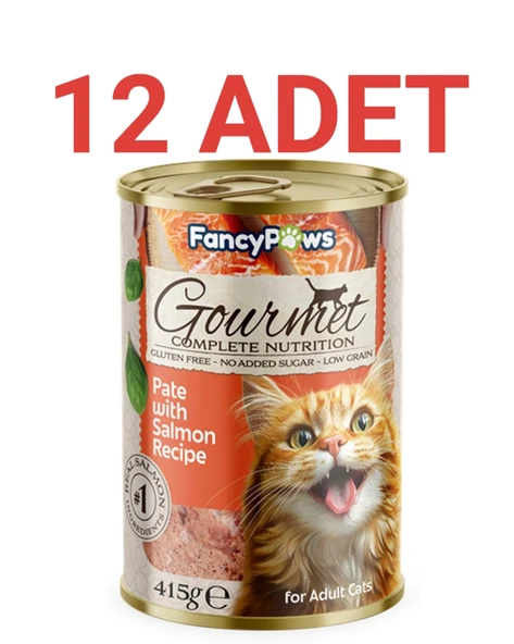 Fancy Paws Somonlu Yetişkin Kedi Konserve Maması x 12 Adet - Resim 2
