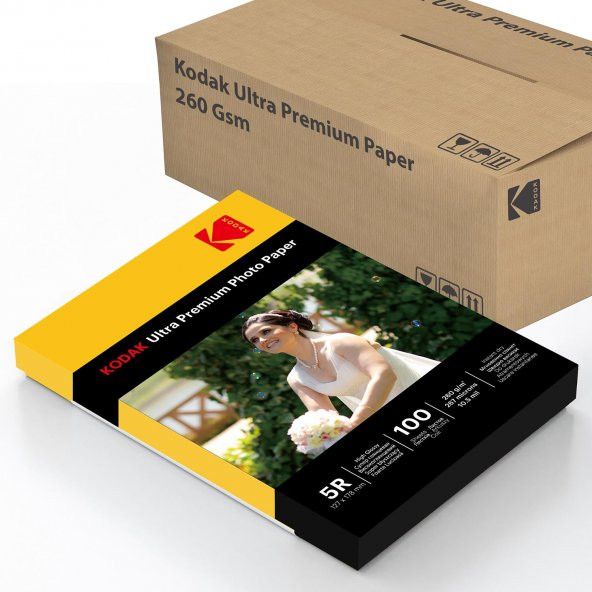 Kodak Ultra Premium Glossy,Parlak 13X18 260gr 1 Koli 30 Paket