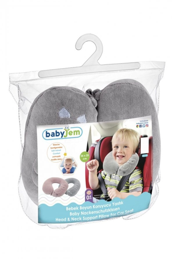 BabyJem Bebek Boyun Koruyucu Yastık 108 Gri