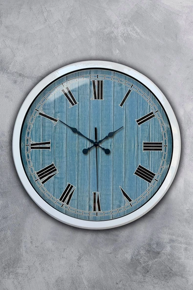 Platin Saat Hediyelik 40 Cm Beyaz Metal Milano 2 Duvar Saati