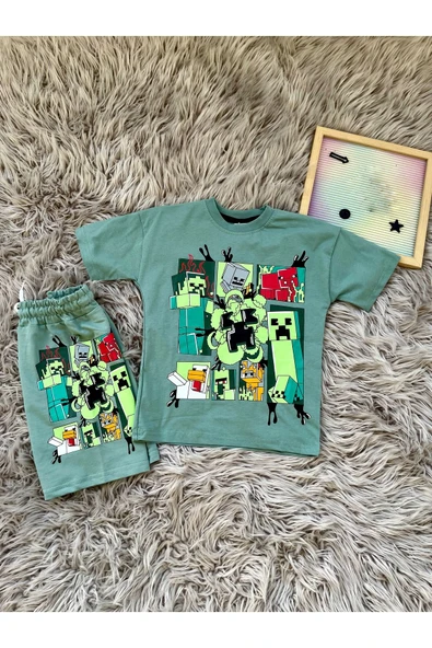 CYBER çocuk  baskılı penye alt üst takım