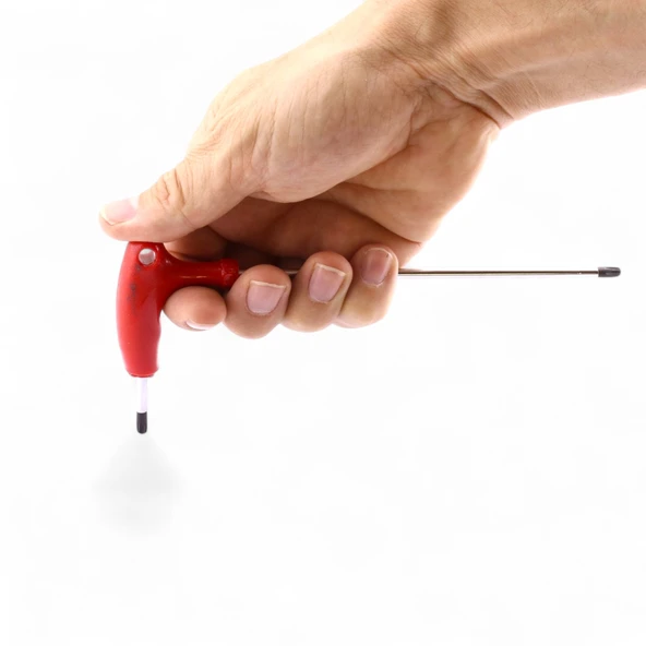 T20 Torx T Tipi Allen Anahtar TT020 – Uzun Saplı Çelik Tornavida Yıldız Lokma Uyumlu - 3