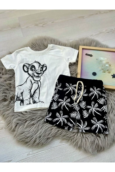 CYBER Erkek çocuk karakter baskılı alt üst takım