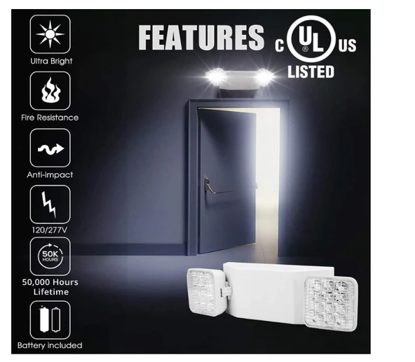 Acil Durum Işığı Beyaz Gövde Beyaz Acil Durum Aydınlatma Armatürü - 3