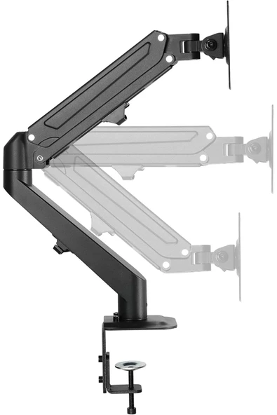 13-27'' Monitör Kolu Amortisörlü VESA Kablo Düzenleyicili Ayarlanabilir Masaüstü Standı 2-7 KG - 6