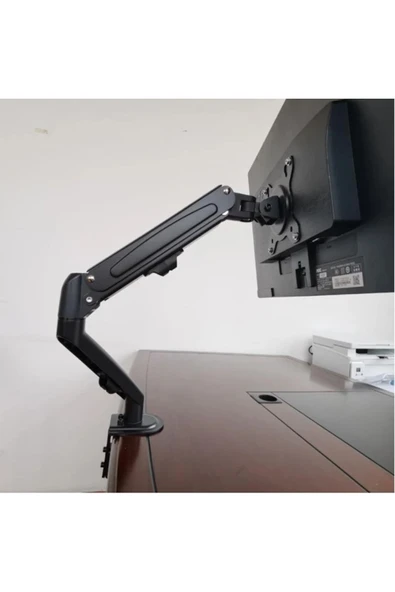 13-27'' Monitör Kolu Amortisörlü VESA Kablo Düzenleyicili Ayarlanabilir Masaüstü Standı 2-7 KG - 2