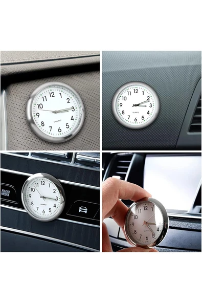 Ev Araç Araba Tekne Bisiklet İçin Mini Quartz Saat Mini Kuvars Modern Yapışkanlı Klima Aparatı - 5