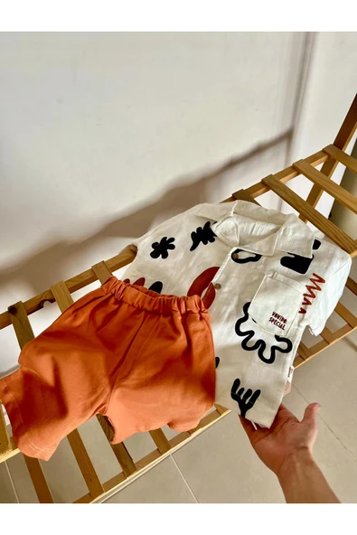 CYBER çocuk gömlek şort takım - 2