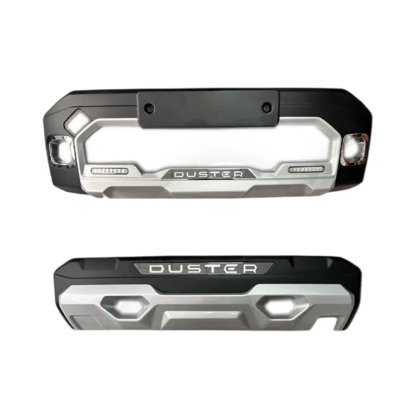 AUTOGP Dacia duster ön ve arka tampon koruma difüzör ledli 2024+