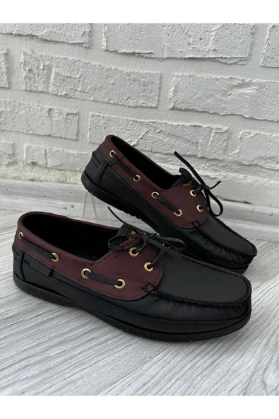 CYBER DX220 Dexter Tarzı, Hakiki Deri Erkek Ayakkabı, Kokulu Taban