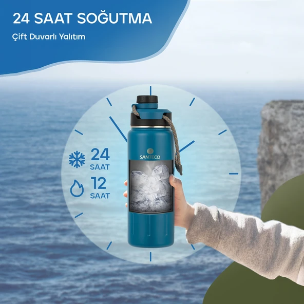 Santeco Ktwo Sporcu Termosu 710 Ml-Mavi - 7