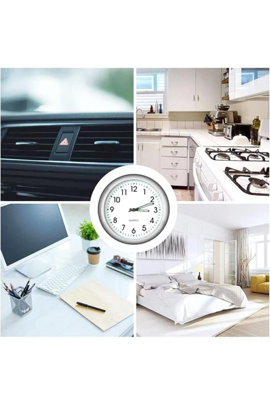 Ev Araç Araba Tekne Bisiklet İçin Mini Quartz Saat Mini Kuvars Modern Yapışkanlı Klima Aparatı - 2
