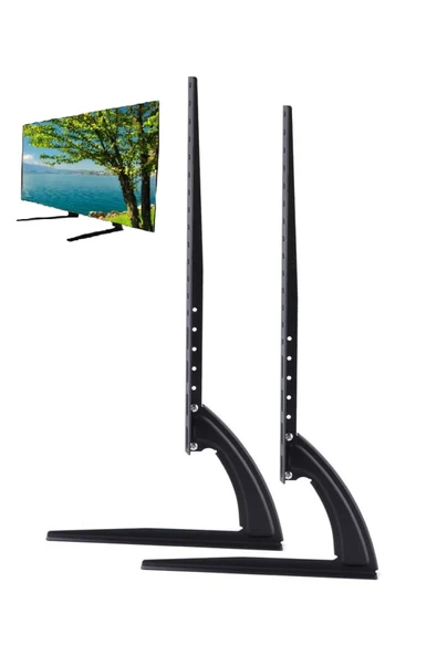 32"-75" TV Standı Evrensel Masaüstü Ayaklı Televizyon Braketi Çelik Sağlam ve Şık