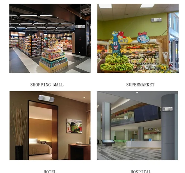 Acil Durum Işığı Beyaz Gövde Beyaz Acil Durum Aydınlatma Armatürü - 4