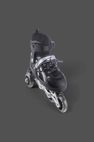Siyah Silikon Tekerli Ayarlanabilir Işıklı Paten S 31-34 HP8136 - 2