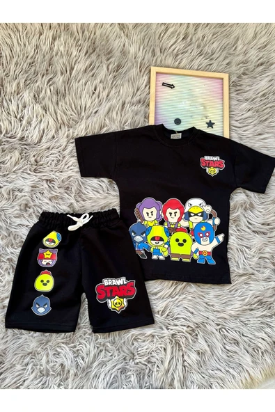 CYBER erkek çocuk brawl stars baskılı alt üst takım