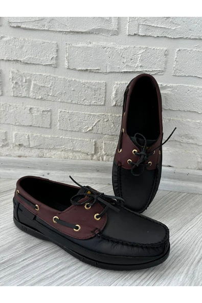 CYBER DX220 Dexter Tarzı, Hakiki Deri Erkek Ayakkabı, Kokulu Taban - 3