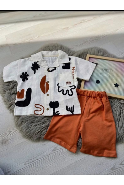 CYBER çocuk gömlek şort takım - 3