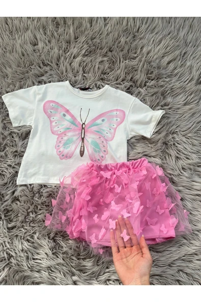 CYBER İkili kız çocuk etekli takım